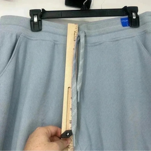 Marc New York Ribbed Joggers L Serenity Blue Lounge Pants NWT Flaw - Picture 4 of 12